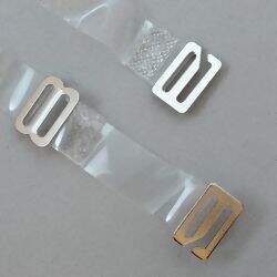 Alça Silicone Art Laços c/Gancho Metal Ref:5000 12mm 5 pares