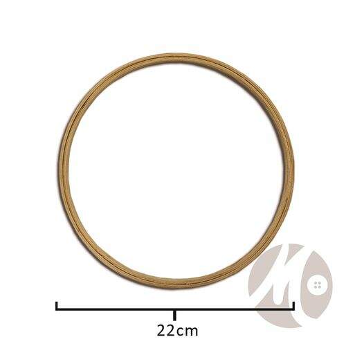 Bastidor Comum para Bordado de Madeira  22cm - Unidade