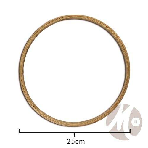 Bastidor Comum para Bordado de Madeira  25cm - Unidade