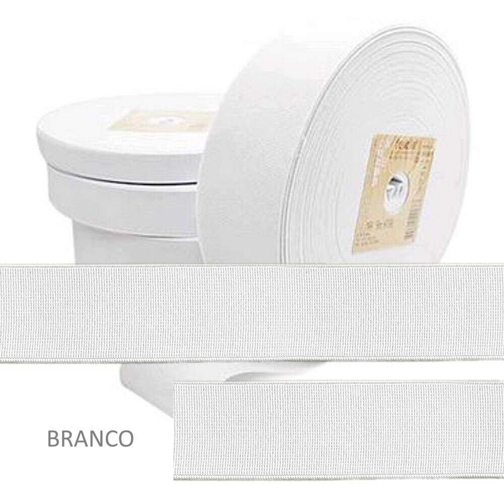  Elastique Couture Bianco designers-factory Nastro Elastico Bianco a Coste Par 10 mètres Larghezza 1 cm  