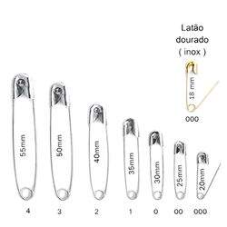 Alfinete de Segurança Importado nº3 Niquel 100UN