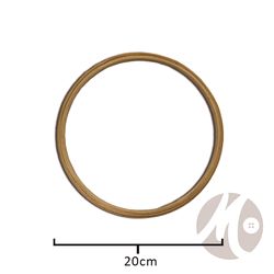 Bastidor Comum para Bordado de Madeira  20cm - Unidade