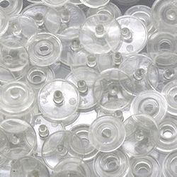 Botão de Pressão Ritas Plástico 10mm Transparente - c/200un